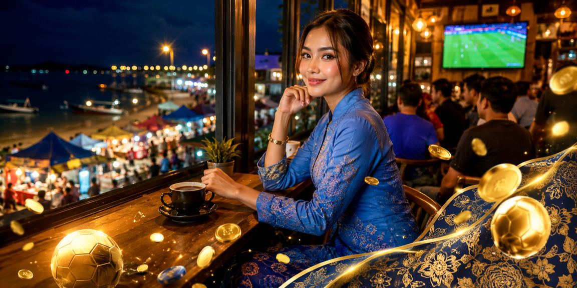 Wanita berbaju kurung membuat deposit melalui telefon pintar untuk permainan kasino dalam talian Malaysia